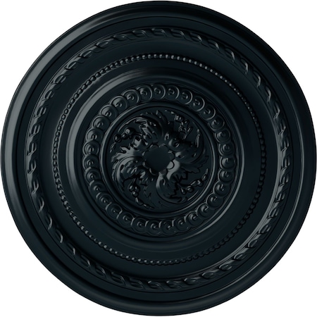 Ekena Millwork Pearl Ceiling Medallion (Fits Canopies up to 1 7/8"), Hand-Painted Night Shade, 26 1/4"OD x 1 1/2"P CM26PENSF